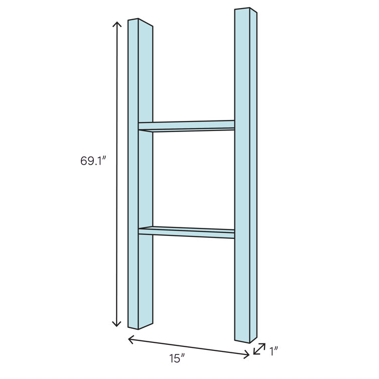 Blanket ladder online measurements